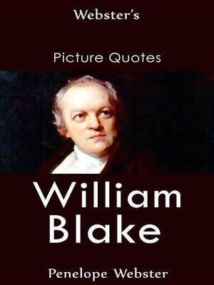 cover image of Webster's William Blake Picture Quotes